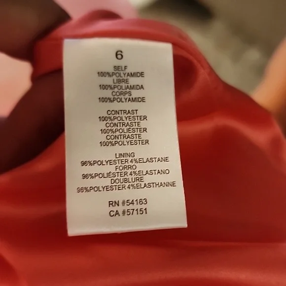 Coral dress size 6 - Picture 5 of 6